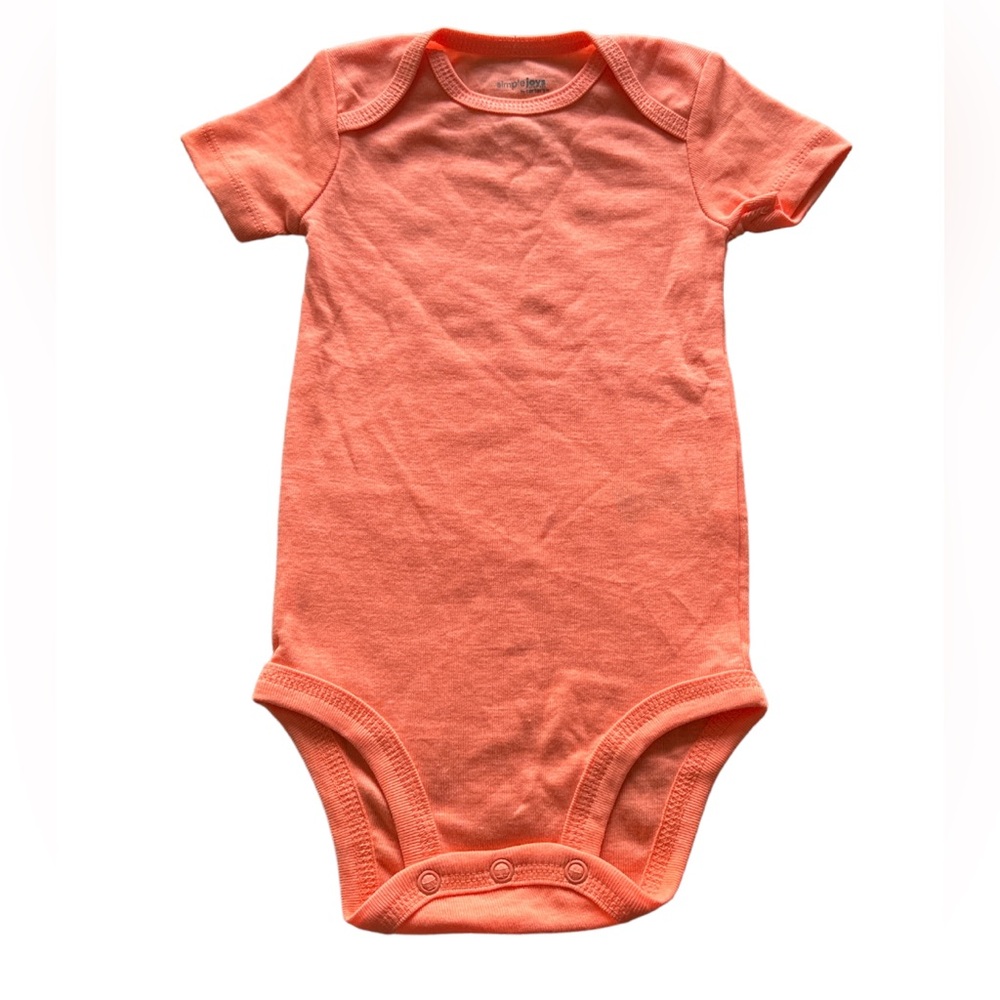 3 FOR $20 CARTER’S 3-6M Simple Joys Neon Coral Onesie